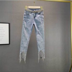 Jean strass femme