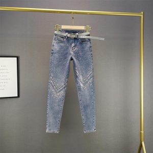 jean slim strass