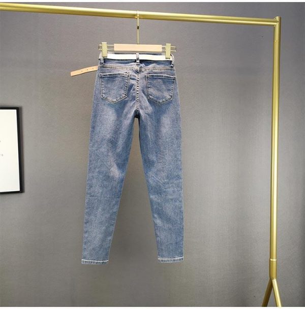 jean slim strass dos